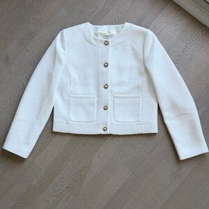 J. Crew Cream Coat - Size 6